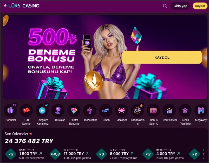 Luks Casino spor bahisleri kupon ekranı
