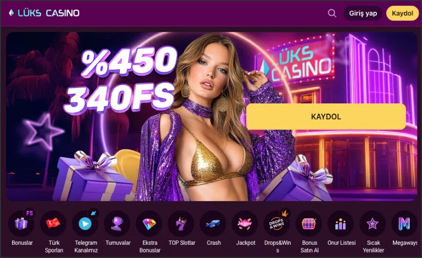 Luks Casino platform genel görünümü