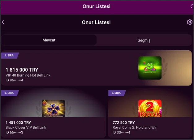 Luks Casino hesap paneli genel görünümü