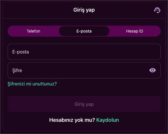 Luks Casino hesap giriş ekranı